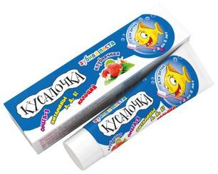 Кусалочка зубная паста для детей Клубника 3-8 лет 50мл РеалКосметикс Кусалочка зубная паста для детей Клубника 3-8 лет 50мл РеалКосметикс