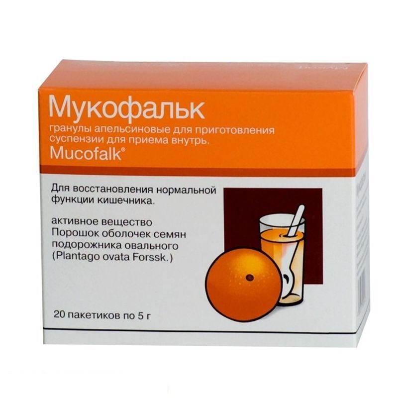 Мукофальк 5г 20 Шт. Гранулы Для Приготовления Суспензии С Запахом.
