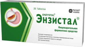 Энзистал 20 шт. таблетки покрытые оболочкой Torrent Pharmaceuticals Ltd Энзистал 20 шт. таблетки покрытые оболочкой Torrent Pharmaceuticals Ltd