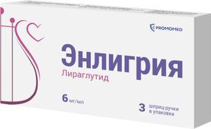 Энлигрия 6мг/мл 3мл 3 шт. раствор для подкожного введения шприц-ручка Энлигрия 6мг/мл 3мл 3 шт. раствор для подкожного введения шприц-ручка