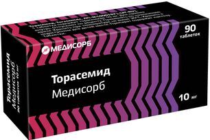 Торасемид медисорб 10мг 90 шт. таблетки Торасемид медисорб 10мг 90 шт. таблетки