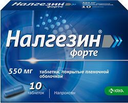 Налгезин Форте 550мг 10 шт. таблетки покрытые пленочной оболочкой Крка, Дд, Ново место Налгезин Форте 550мг 10 шт. таблетки покрытые пленочной оболочкой Крка, Дд, Ново место