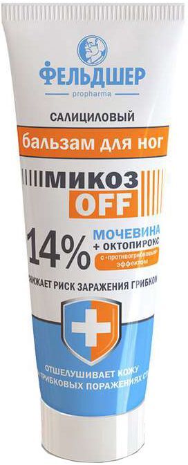 Фельдшер микозофф бальзам для ног салициловый 14% мочевина и октопирокс 75мл Фельдшер микозофф бальзам для ног салициловый 14% мочевина и октопирокс 75мл