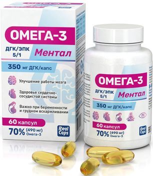 Омега-3 Ментал капсулы 60 шт. Омега-3 Ментал капсулы 60 шт.