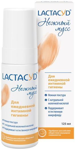 Лактацид нежный мусс для интимной гигиены 125мл Лактацид нежный мусс для интимной гигиены 125мл