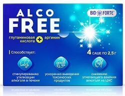 Биофорте алкофри порошок антипохмельный комплекс 2,5г 4 шт.
