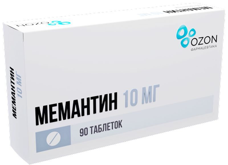Мемантин 10мг 90 шт. таблетки покрытые пленочной оболочкой Озон, фото №2
