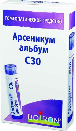 Арсеникум альбум с30 4г гранулы гомеопатические Арсеникум альбум с30 4г гранулы гомеопатические