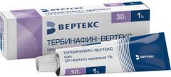 Тербинафин 1% 30г крем Вертекс