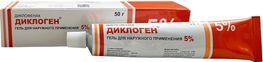Диклоген 5% 50г гель для наружного применения
