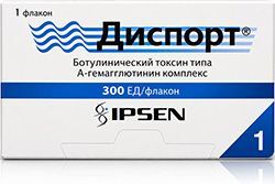 Диспорт 300Ед 1 шт. лиофилизат для приготовления раствора для инъекций Диспорт 300Ед 1 шт. лиофилизат для приготовления раствора для инъекций