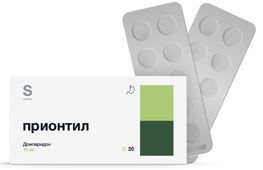 Прионтил 10мг 30 шт. таблетки покрытые пленочной оболочкой Прионтил 10мг 30 шт. таблетки покрытые пленочной оболочкой