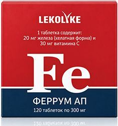Леколайк Феррум Ап таблетки 120 шт. Леколайк Феррум Ап таблетки 120 шт.