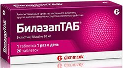 Билазаптаб 20мг 20 шт. таблетки Билазаптаб 20мг 20 шт. таблетки