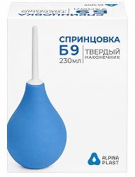 Альпина Пласт Спринцовка Б N9 (230мл) с твердым наконечником Альпина Пласт Альпина Пласт Спринцовка Б N9 (230мл) с твердым наконечником Альпина Пласт