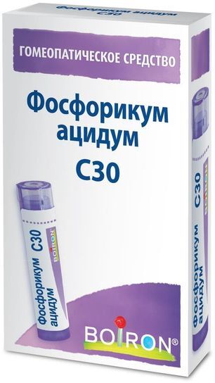 Фосфорикум ацидум c30 4г гранулы гомеопатические Фосфорикум ацидум c30 4г гранулы гомеопатические