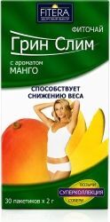 Грин слим ти манго фиточай 30 шт. фильтр-пакет Грин слим ти манго фиточай 30 шт. фильтр-пакет