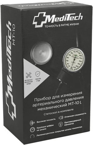 Медитек тонометр механический мт-10-1 с манжетой 25-40,5см Медитек тонометр механический мт-10-1 с манжетой 25-40,5см