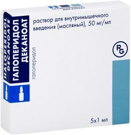 Галоперидол деканоат 50мг/мл 1мл 5 шт. раствор для внутримышечного введения масляный Галоперидол деканоат 50мг/мл 1мл 5 шт. раствор для внутримышечного введения масляный