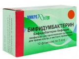 Бифидумбактерин 5 доз 10 шт. лиофилизат для приготовления суспензии для приема внутрь и местного применения флакон
