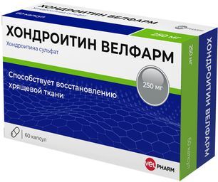 Хондроитин Велфарм 250мг 60 шт. капсулы