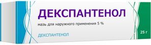 Декспантенол 5% 25г мазь для наружного применения Тульская фармацевтическая фабрика Декспантенол 5% 25г мазь для наружного применения Тульская фармацевтическая фабрика