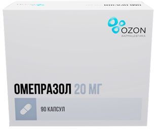 Омепразол 20мг 90 шт. капсулы кишечнорастворимые Омепразол 20мг 90 шт. капсулы кишечнорастворимые