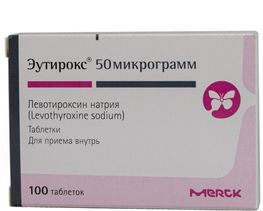Эутирокс 50мкг 100 шт. таблетки Эутирокс 50мкг 100 шт. таблетки
