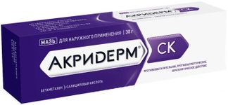 Акридерм ск 30г мазь для наружного применения