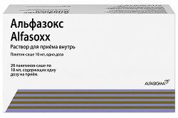 Альфазокс раствор для приема внутрь 10мл 20 шт. Альфазокс раствор для приема внутрь 10мл 20 шт.