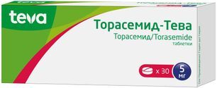 Торасемид-тева 5мг 30 шт. таблетки