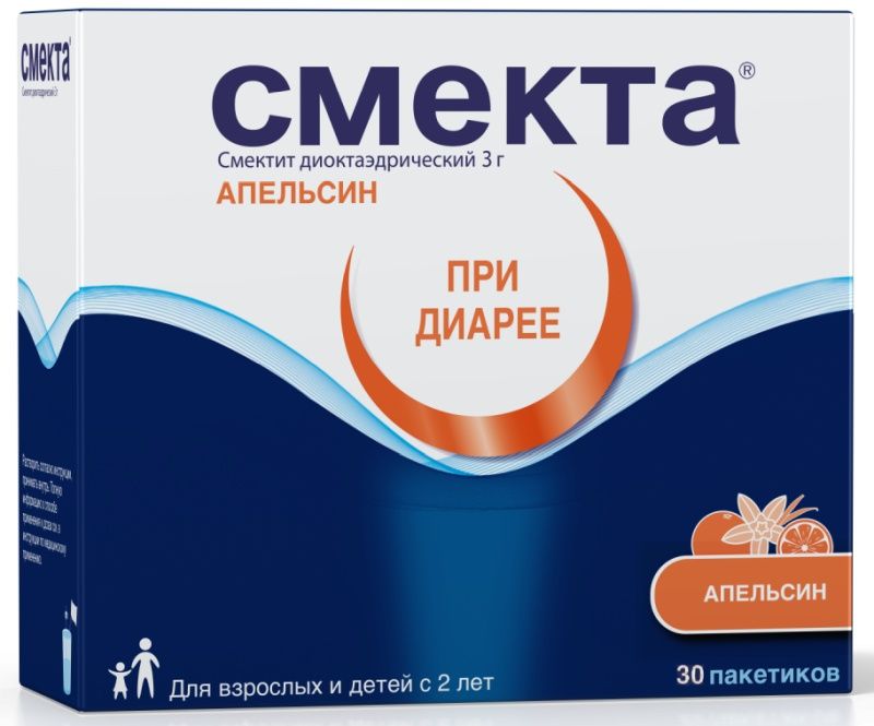 Смекта 3г (3,76г) 30 Шт. Порошок Для Приготовления Суспензии Для.