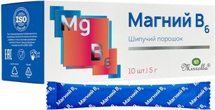 Мирролла Магний В6 порошок шипучий 5г 10 шт. Мирролла