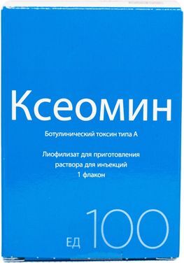 Ксеомин 100ед 1 шт. лиофилизат для приготовления раствора для инъекций Ксеомин 100ед 1 шт. лиофилизат для приготовления раствора для инъекций