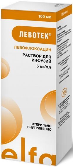 Левотек 5мг/мл 100мл раствор для инфузий Левотек 5мг/мл 100мл раствор для инфузий