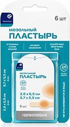 Проаптека пластырь мозолный гидроколлоидный набор 6 шт. Проаптека пластырь мозолный гидроколлоидный набор 6 шт.