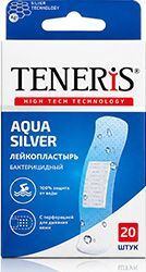 Тенерис Аква Сильвер набор лейкопластырей водонепроницаемых бактерицидных 20 шт. Тенерис Аква Сильвер набор лейкопластырей водонепроницаемых бактерицидных 20 шт.