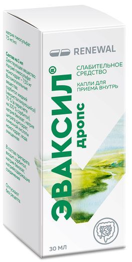 Эваксил Дропс 7,5мг/мл 30мл капли для приема внутрь Эваксил Дропс 7,5мг/мл 30мл капли для приема внутрь