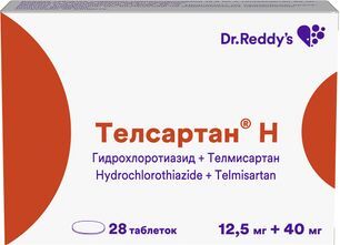 Телсартан н 12.5мг+40мг 28 шт. таблетки Телсартан н 12.5мг+40мг 28 шт. таблетки