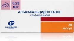 Альфакальцидол канон 0,25мкг 60 шт. капсулы Альфакальцидол канон 0,25мкг 60 шт. капсулы
