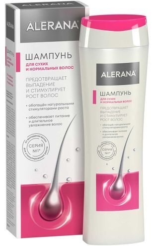 Алерана шампунь для сухих/нормальных волос 250мл Вертекс Алерана шампунь для сухих/нормальных волос 250мл Вертекс