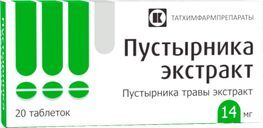 Пустырника Экстракт 14мг 20 шт. таблетки Татхимфармпрепараты