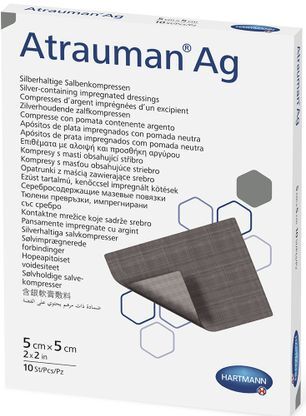 Хартманн Атрауман С Серебром повязка 5х5см 10 шт. Paul Hartmann Хартманн Атрауман С Серебром повязка 5х5см 10 шт. Paul Hartmann