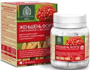 Женьшеня Настоящего Экстракт-Вис капсулы массой 0,4г 30 шт. Женьшеня Настоящего Экстракт-Вис капсулы массой 0,4г 30 шт.