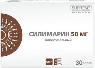 Суприм Фарматек Липосомальный Силимарин капсулы 30 шт. Суприм Фарматек Липосомальный Силимарин капсулы 30 шт.