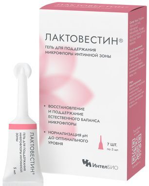 Лактовестин гель для поддержания микрофлоры интимной зоны 5мл 7 шт.