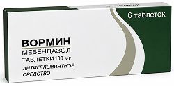 Вормин 100мг 6 шт. таблетки Вормин 100мг 6 шт. таблетки