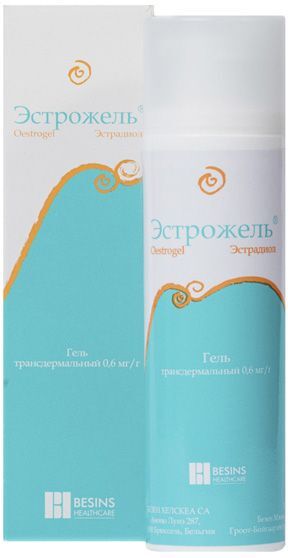 Эстрожель 0,6мг/г 80г гель трансдермальный флакон с дозатором Эстрожель 0,6мг/г 80г гель трансдермальный флакон с дозатором