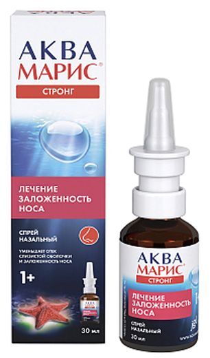 Аква Марис Стронг спрей назальный 30мл Аква Марис Стронг спрей назальный 30мл