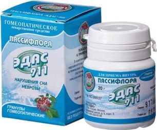 Пассифлора Эдас-911 20г гранулы гомеопатические